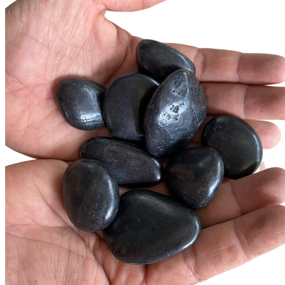 Black Stone Polished (20kg/Bag) - Woon Leng Nursery